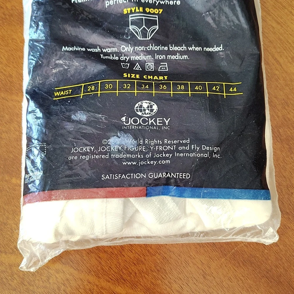 Vintage Jockey Men's White Classic Y-Front Briefs 3 Pack - Sz 30 - Picture 3 of 6